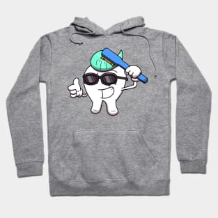 Cool Tooth With Toothpaste Hair Hoodie